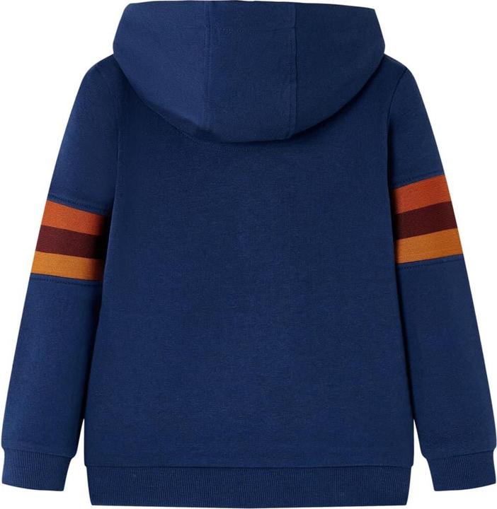 Actual product image VidaXL Kids hoodie navy blue 128,Material: 92 (128)