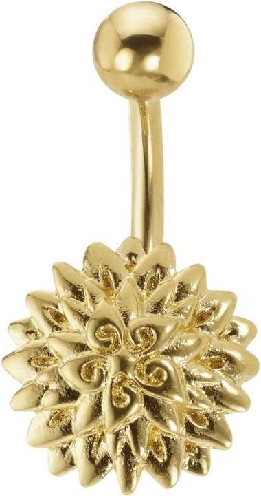 Produktbild Bijouteria Bauchpiercing (PVD Beschichtung (goldfarbig), Chirurgenstahl 316L, Messing rhodiniert)