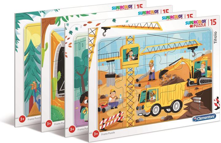 Actual product image Clementoni FramePuzzle means of transport g (15 pieces)