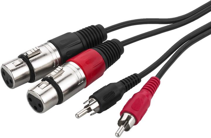 Actual product image Monacor Audio connection cable (3 m, Cinch)