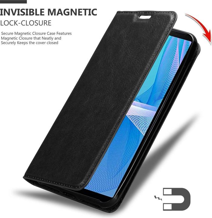 Actual product image Cadorabo Book Invis. Magnet sleeve (Sony Xperia 10 III)