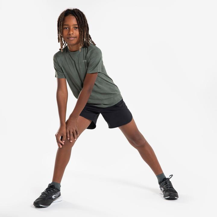 Image du produit Kiprun T-Shirt running sans couture Enfant - TS LIGHT 900 kaki (164)