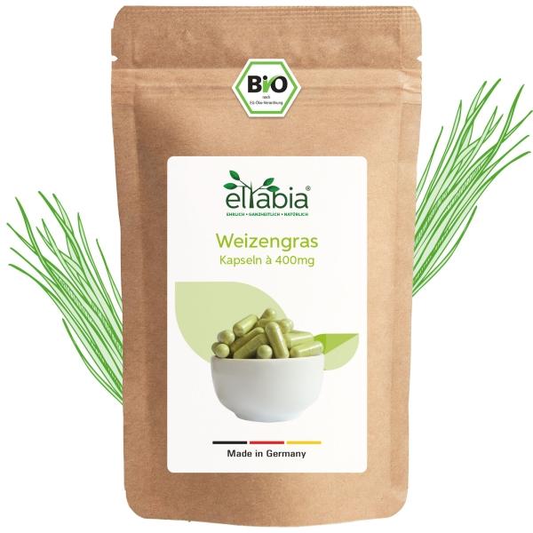 Immagine prodotto Eltabia Capsule di erba di grano biologica 200 (200 Pezzo/i, Pillole)