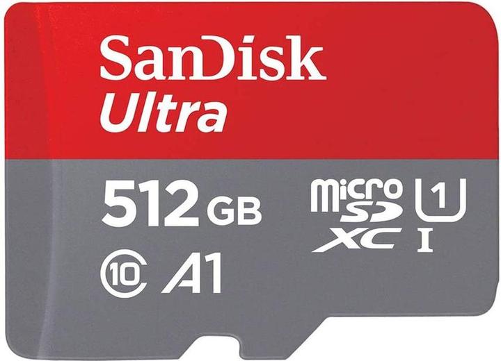 SanDisk Carte SD MicroSD Ultra U1 avec adaptateur (512 Go, microSDXC, U1, UHS-I)