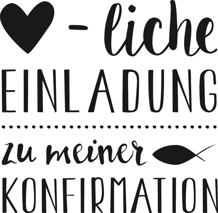 Produktbild Heyda Holzstempel "Herzliche Einladung Konfirmation"
