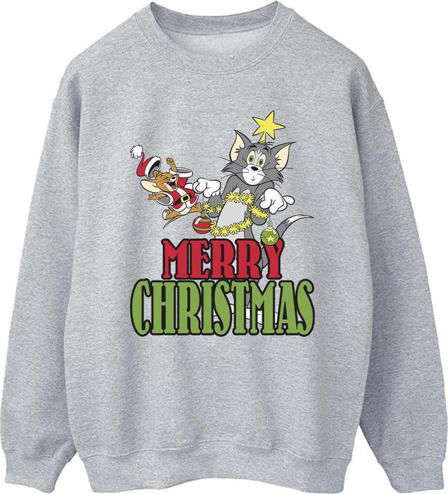 Immagine prodotto Tom & Jerry Merry Christmas Baubles Felpa Uomo (4XL)