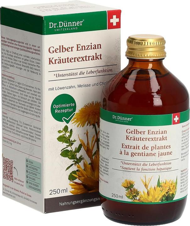 Produktbild Dr. Dünner Dünner Gelber Enzian Kräuterextrakt Fl 250 ml (1 Stück, Flüssigkeit, 470 g)