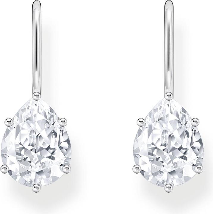 Produktbild Thomas Sabo Ohrhänger mit weissem Zirkonia-Tropfen Silber (925er Silber)