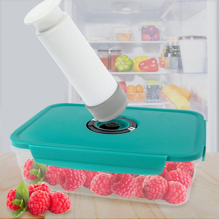 Actual product image Excellent Houseware Vacuum storage jar with click lock, incl. vacuum pump, 2300 ml (2.30 l)