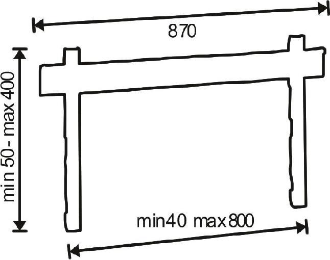 Image du produit OMB AMOM06066 Support mural pour TV 127 cm (50') Noir (Mur, 55", 60 kg)