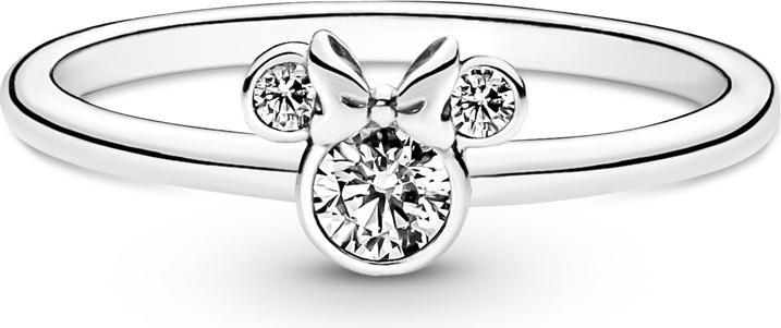 Image du produit Pandora Disney Minnie Mouse Bague tête étincelante (50, Argent 925)