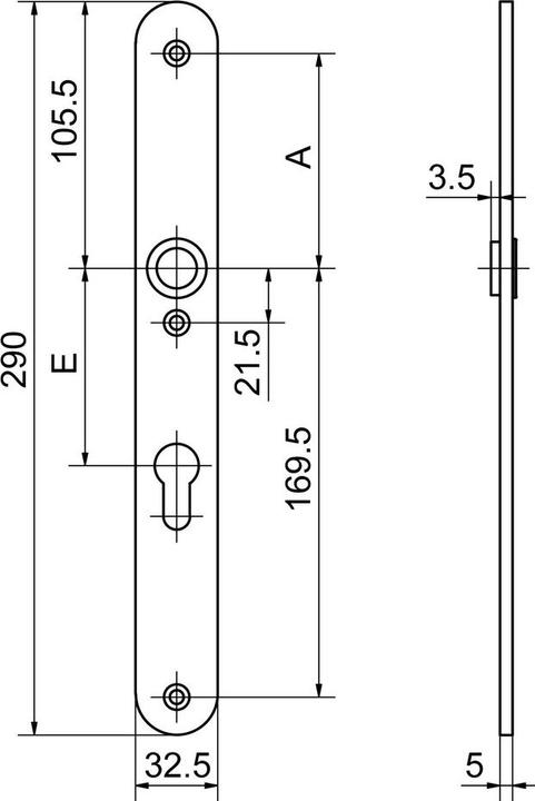 Productafbeelding Glutz Binnendeurbordjes easyfix (Deurplaat set)