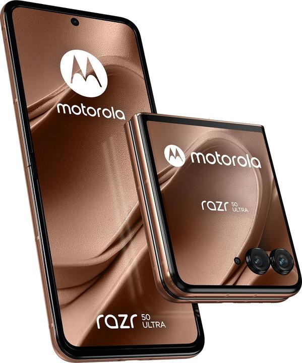 Immagine prodotto Motorola Razr 50 Ultra (512 GB, Mousse di moka, 6.90", SIM + eSIM, 50 Mpx, 5G)