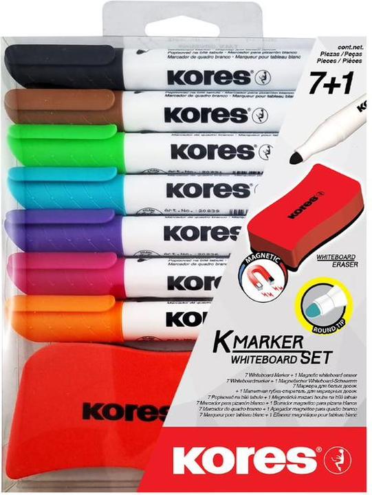 Actual product image Kores Whiteboard brand (White, 3 mm, 7 x)