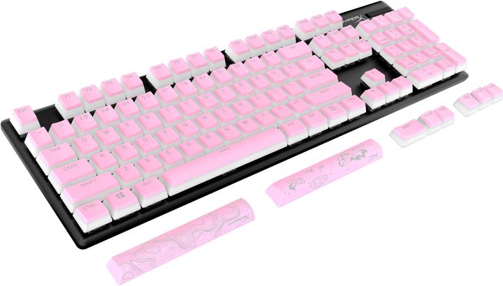 Actual product image HP HyperX Pudding Keycaps 2 - Full Key Set - PBT - Pink (US Layout)