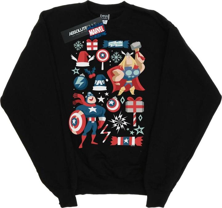 Thor And Captain America Christmas Day Sweatshirt