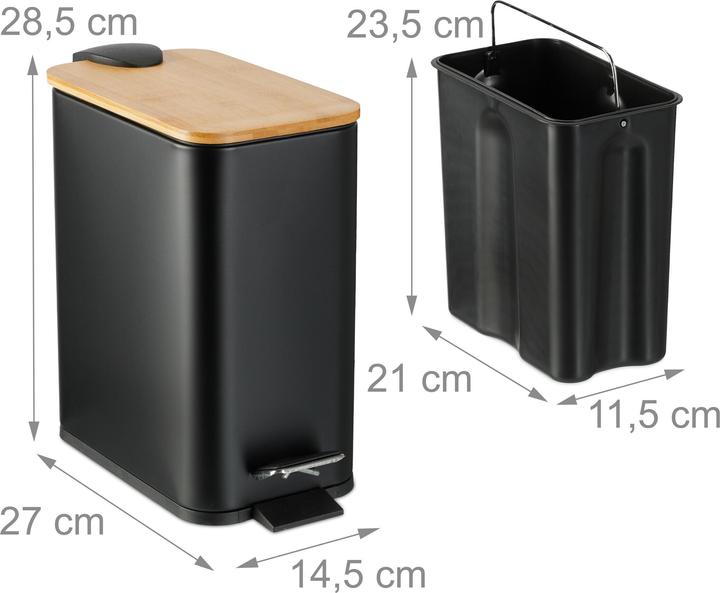 Actual product image Relaxdays Rubbish bin (5 l)