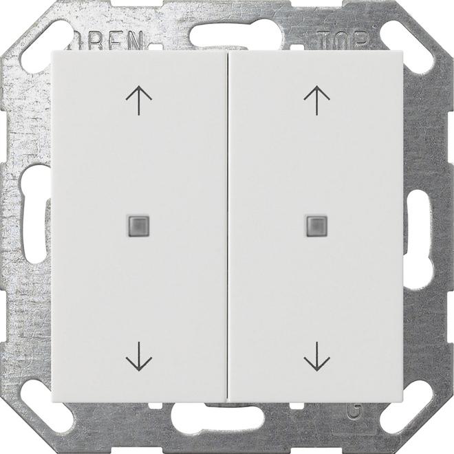 Immagine prodotto Gira 517427 Pulsante KNX 2f frecce Sys 55 rw con bilanciere