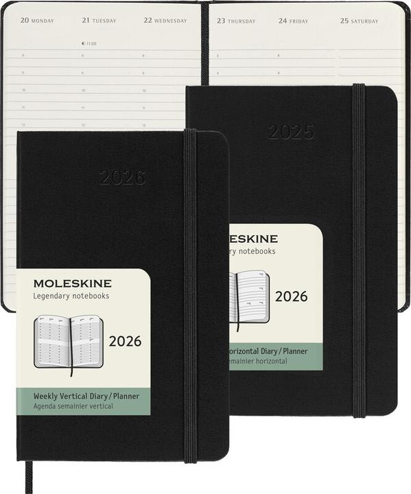 Produktbild Moleskine Wochenkalender (Pocket, A6, Englisch)