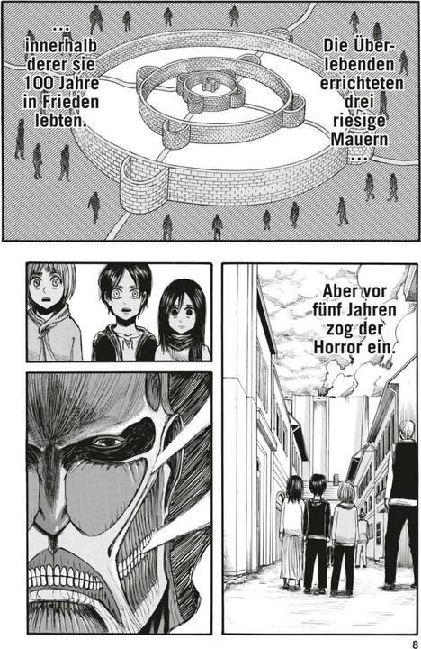 Immagine prodotto Attack on Titan, Band 3 (Tedesco, Hajime Isayama, 2014)