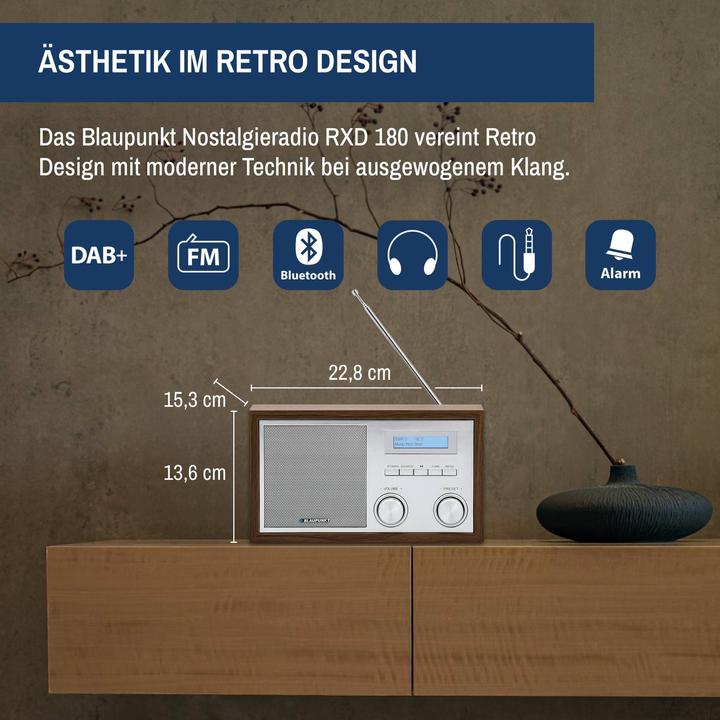 Produktbild Blaupunkt Rxd 180 Wn (PLL, FM, DAB+, UKW, Bluetooth)