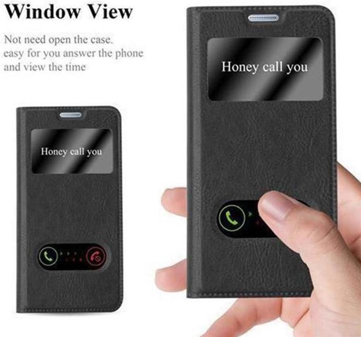Actual product image Cadorabo Book with View double window cover (Samsung Galaxy A5 (2017))