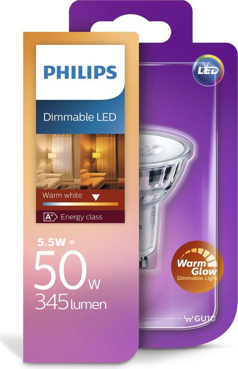 Produktbild Philips LED Spot (GU10, 3.80 W, 345 lm, 1 x, F)