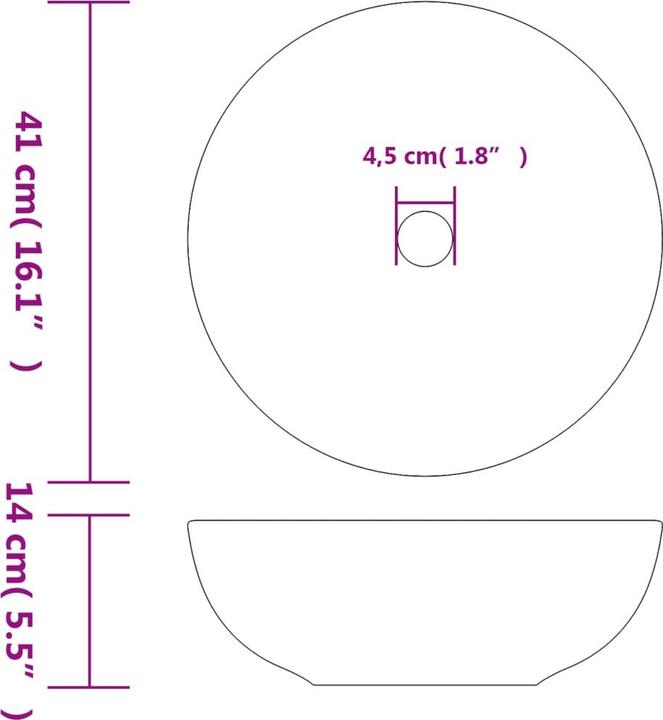 Actual product image VidaXL Guendolen (410 mm)