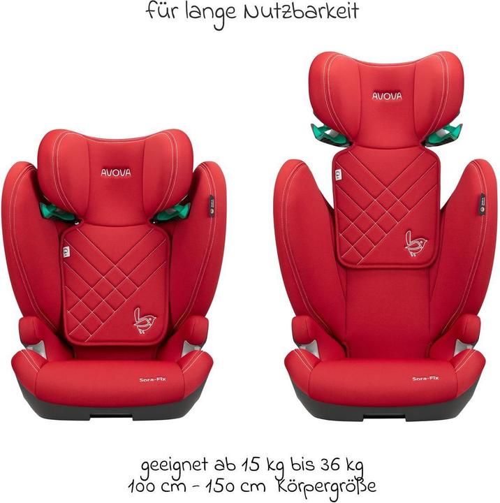 Actual product image Avova Sora-Fix from 100 cm - 150 cm / 4-12 years (Booster seat, ECE R129/i-Size Standard)