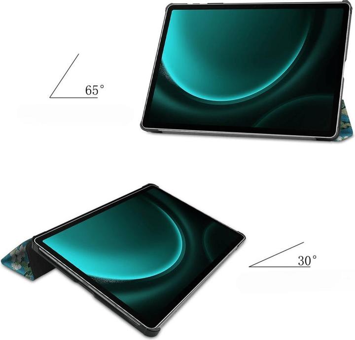 Produktbild Cover-Discount Galaxy Tab S9 FE+ - Tri-fold Smart Case Blüten (Galaxy Tab S9 FE+)