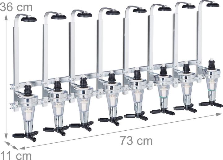 Actual product image Relaxdays Wall-Mount Bar Butler (Dosing spout + pourer)