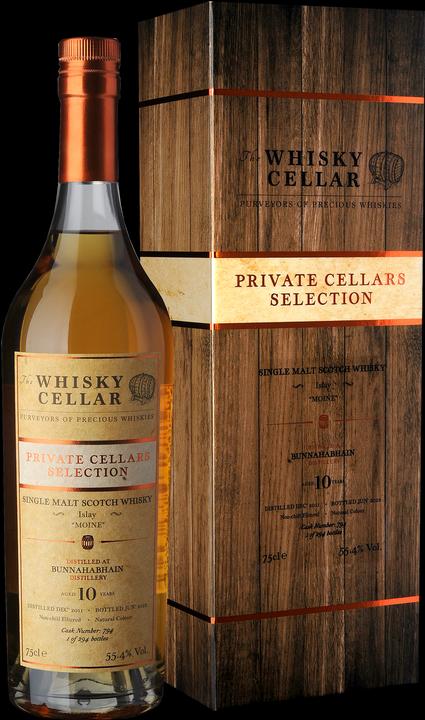 Immagine prodotto The Whisky Cellar Bunnahabhain Moine Single Malt Scotch Whisky, 10 anni (Single Malt, 1 x 75 cl)
