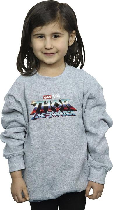 Immagine prodotto Thor Love And Thunder Logo Felpa Ragazze (140, 146)