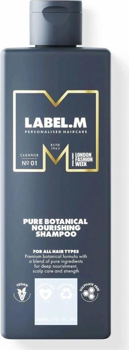 Actual product image Label.M Pure Botanical Nourishing Shampoo 300 ml (300 ml, Liquid shampoo)