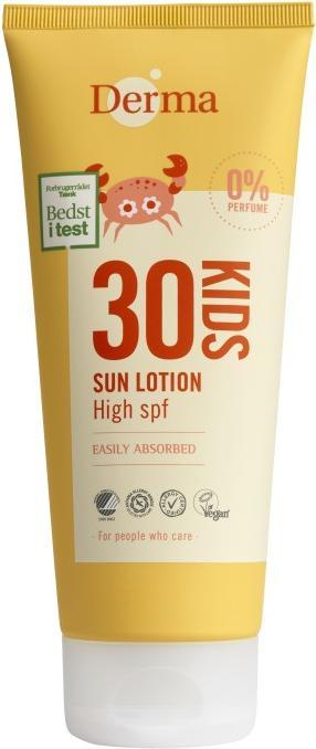 Actual product image Derma Kids Tube SPF 30 (200ml) (Suntan cream, SPF 30, 200 ml)
