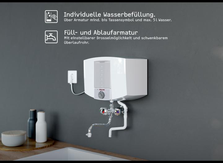 Actual product image Stiebel Eltron KBA 5 KA Boiling water unit, plastic, 5 litres, chrome fitting