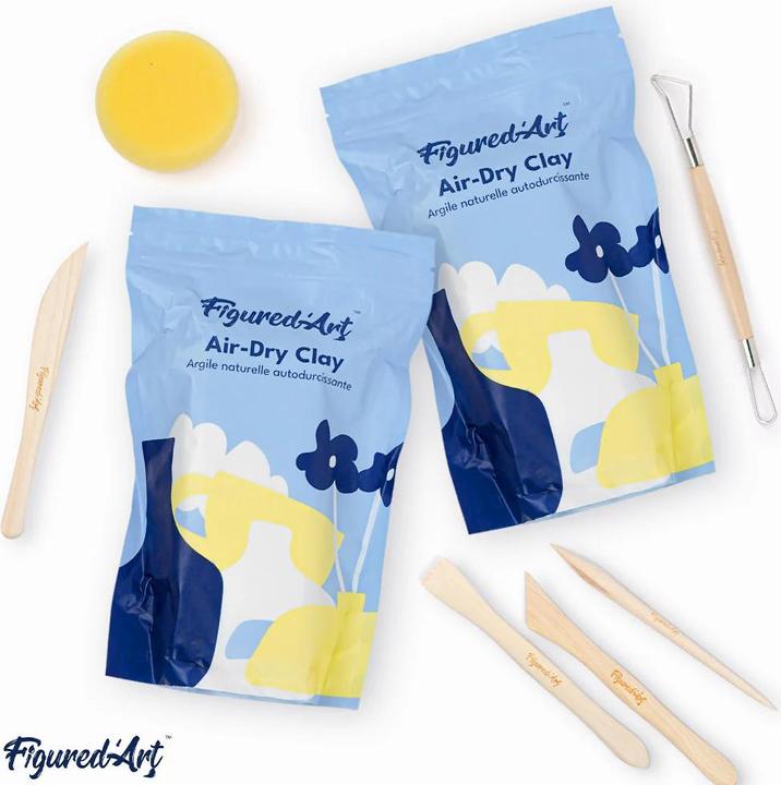 Image du produit Figured'Art Kit de poterie, argile incluse