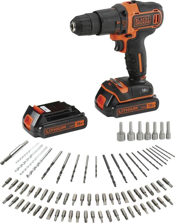 Actual product image Black & Decker BDCHD18BAFC (Rechargeable battery operated)