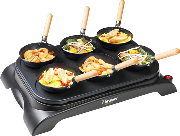 Actual product image Bestron Party Wok & Crepe Maker Set