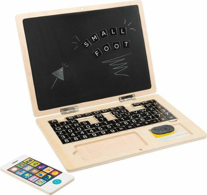 small foot Holzlaptop mit Magnet Tafel (Deutsch)