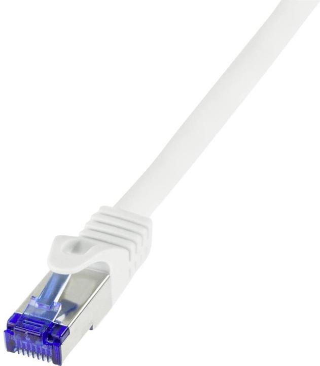 Actual product image LogiLink Patch cord Ultraflex, Cat.6A, S/FTP, 10 m, white withCat.7 raw cable, extra flexible & soft cable m (S/FTP, CAT6a, 10 m)