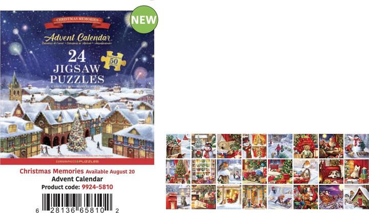 Produktbild Eurographics Puzzle Adventkalender - Christmas Memories