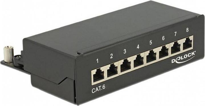 Actual product image Delock 8-Port Desktop Patch Panel Cat.6, shielded