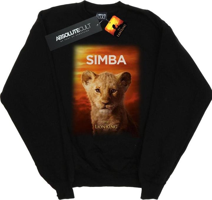 Actual product image Disney Boys The Lion King Movie Baby Simba Poster Sweatshirt (128)