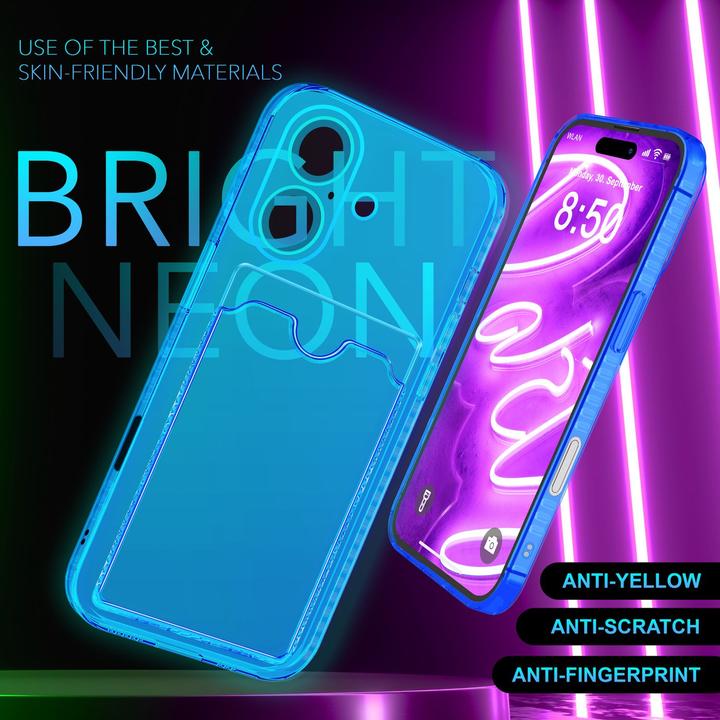 Image du produit Nalia Transparent Transparent Silicone Porte-cartes (Apple iPhone 16)