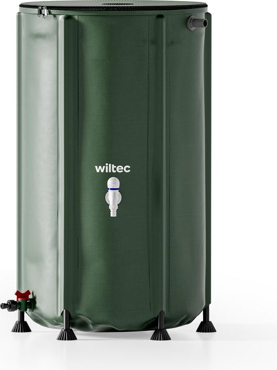 Actual product image Wiltec Foldable rainwater barrel 250 litre rainwater barrel water tank rain barrel water barrel (250 l)