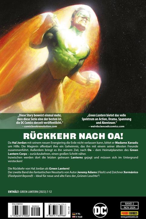 Actual product image Panini Green Lantern: Dawn of DC (German, Jeremy Adams, Amancay Nahuelpan, Xermánico, 2024)