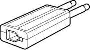 Produktbild Poly Adapterkabel K-Plug Adapter 6.3mm-Klinke auf 4/4 Westernbuchse