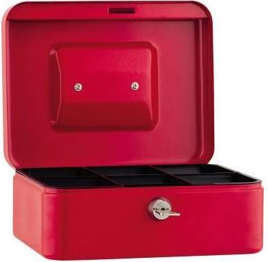 Soennecken Cash box 20x9x16cm 6compartments red