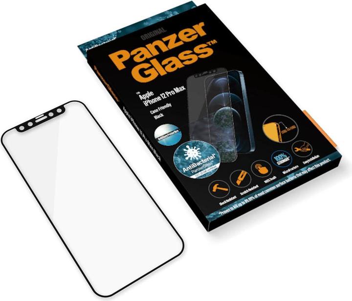 Produktbild PanzerGlass Case Friendly Black AB (1 Stück, Apple iPhone 12 Pro Max)